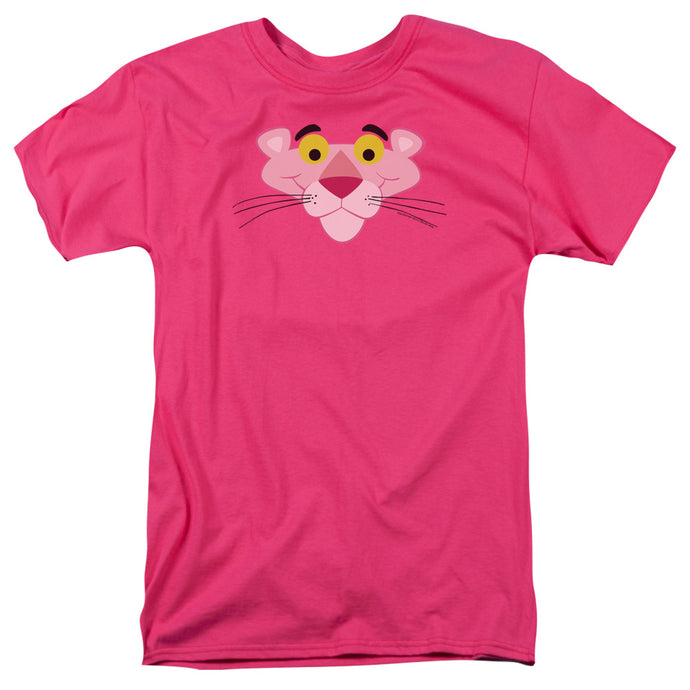 Pink Panther Face Mens T Shirt Hot Pink