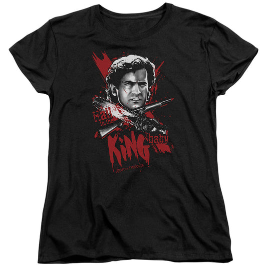 Army Of Darkness Hail To The King Womens T Shirt Black