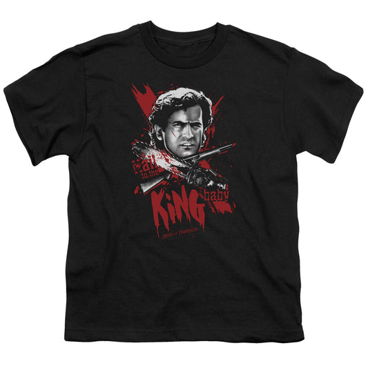 Army Of Darkness Hail To The King Kids Youth T Shirt Black