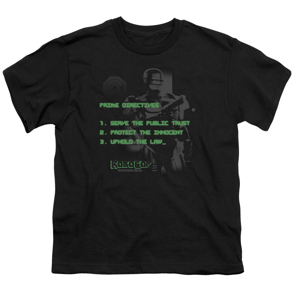 Robocop Prime Directives Kids Youth T Shirt Black