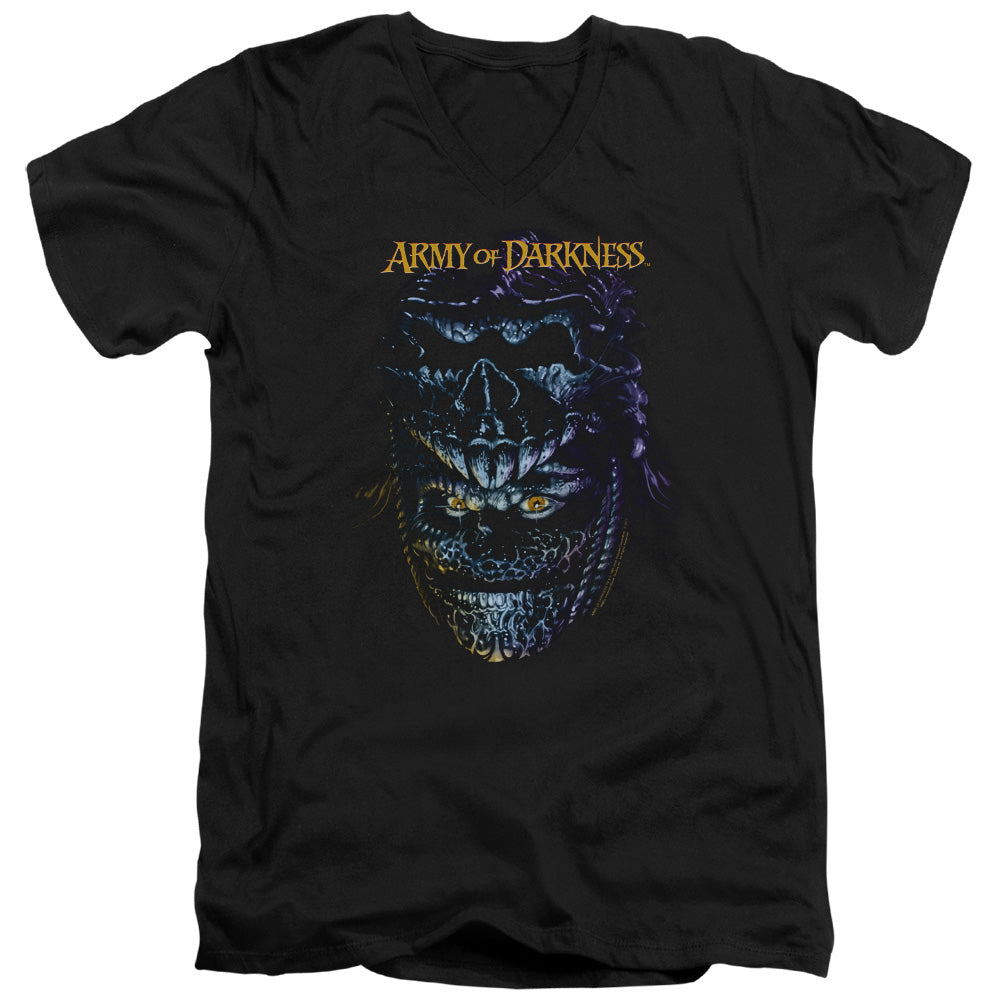 Army Of Darkness Evil Ash Mens Slim Fit V-Neck T Shirt Black