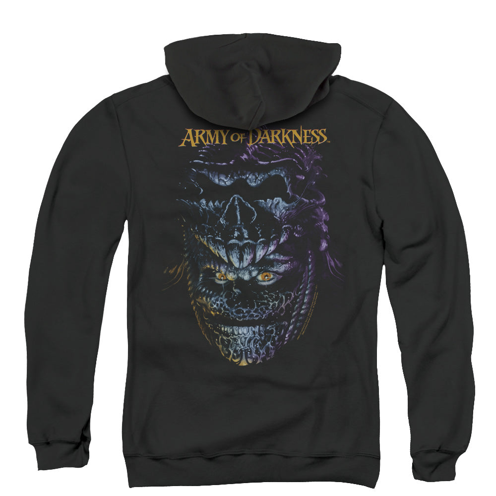 Army Of Darkness Evil Ash Back Print Zipper Mens Hoodie Black