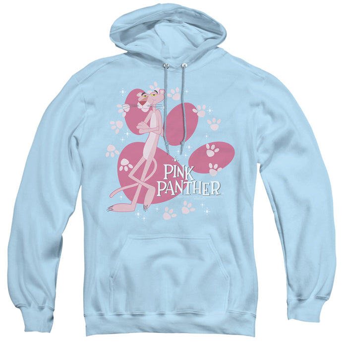 Pink Panther Walk All Over Mens Hoodie Light Blue