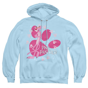 Pink Panther Walk All Over Mens Hoodie Light Blue