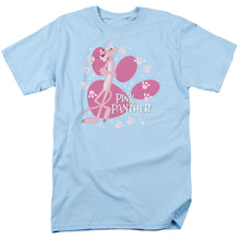Load image into Gallery viewer, Pink Panther Walk All Over Mens T Shirt Light Blue