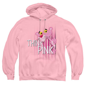 Pink Panther Think Pink Mens Hoodie Pink