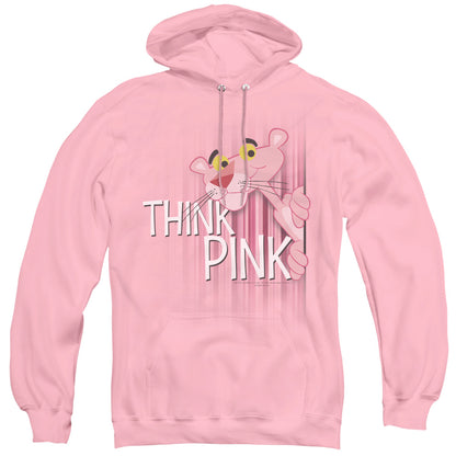 Pink Panther Think Pink Mens Hoodie Pink