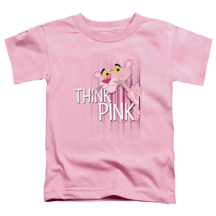 Pink Panther Think Pink Toddler Kids Youth T Shirt Pink