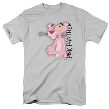 Load image into Gallery viewer, Pink Panther Cool Cat Mens T Shirt Silver