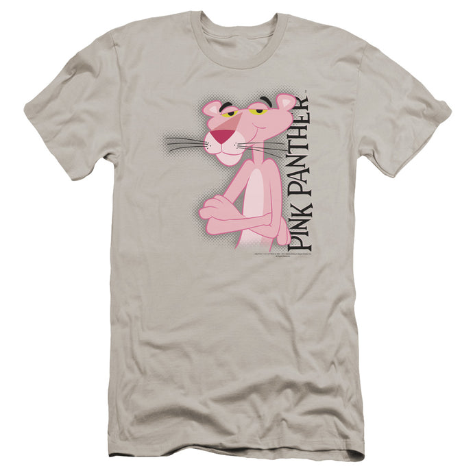 Pink Panther Cool Cat Premium Bella Canvas Slim Fit Mens T Shirt Silver