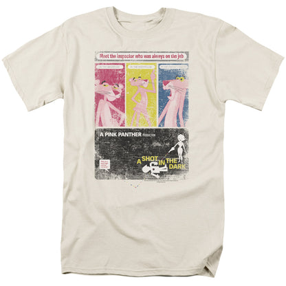 Pink Panther Shot In The Dark Mens T Shirt Cream