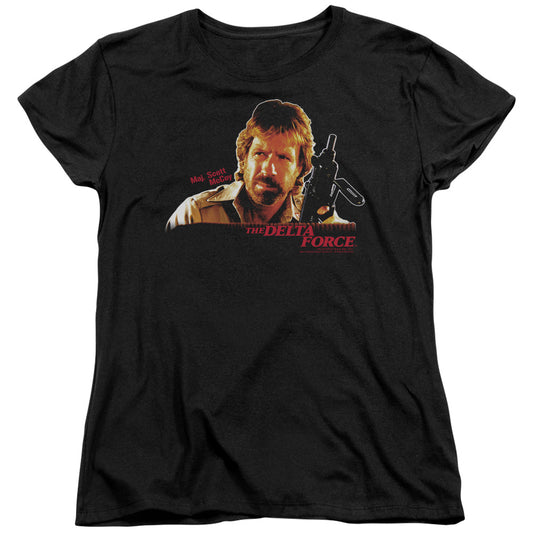 Delta Force Maj Scott McCoy Womens T Shirt Black