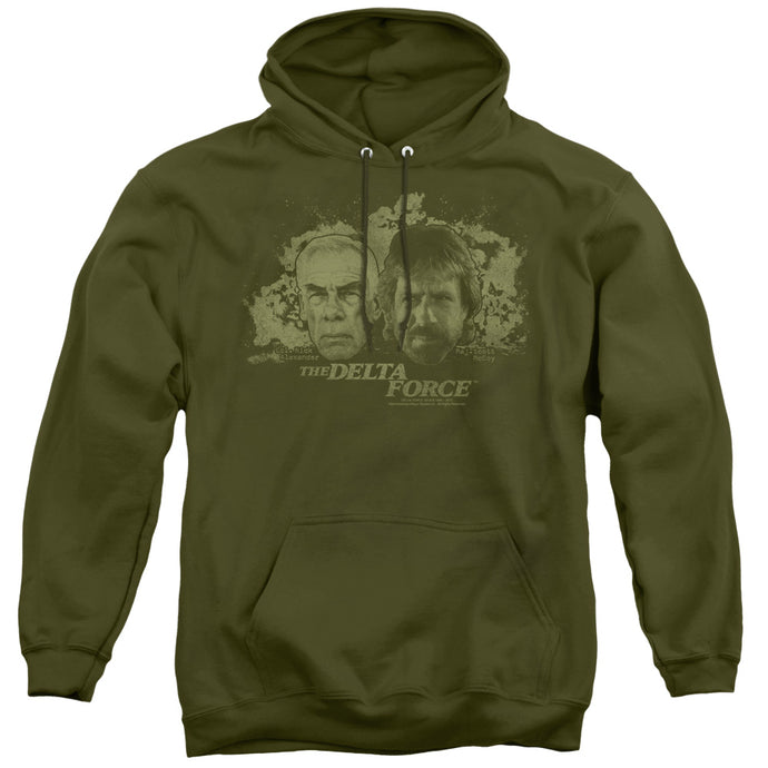 Delta Force Explosion Mens Hoodie Military Green