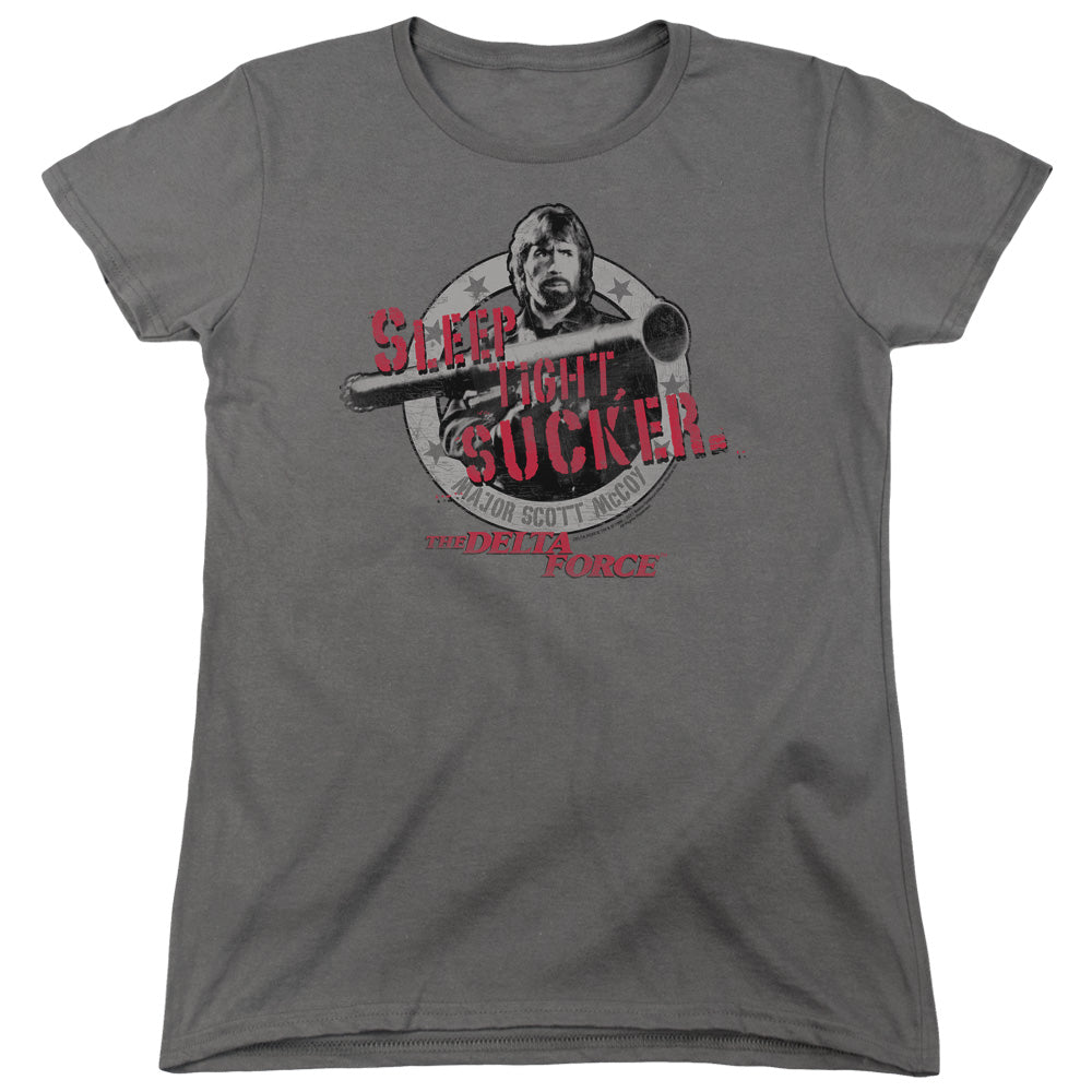 Delta Force Sleep Tight Womens T Shirt Charcoal