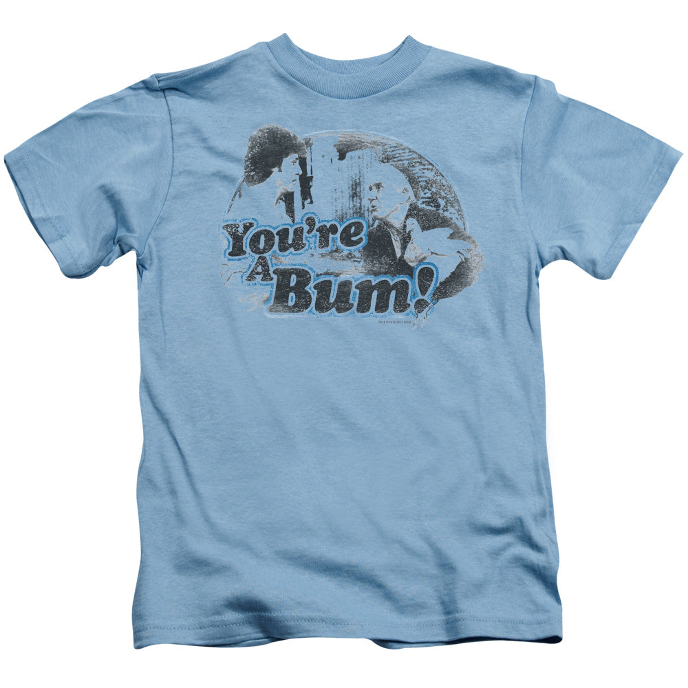 Rocky You're A Bum! Juvenile Kids Youth T Shirt Carolina Blue