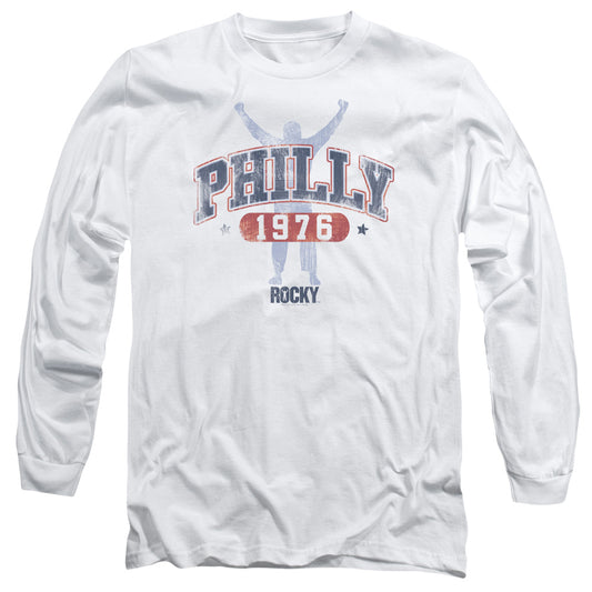Rocky Philly 1976 Mens Long Sleeve Shirt White