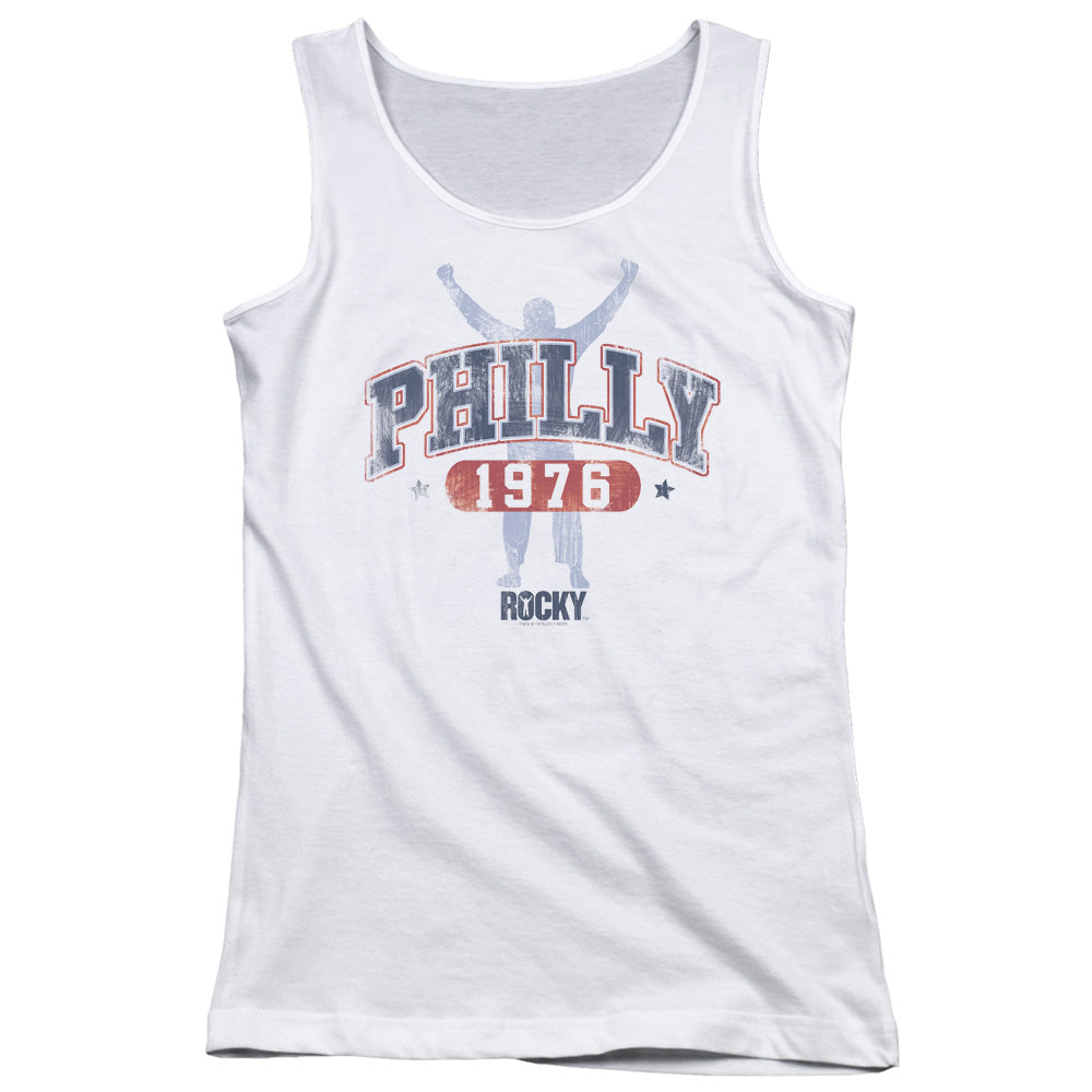 Rocky Philly 1976 Womens Tank Top Shirt White