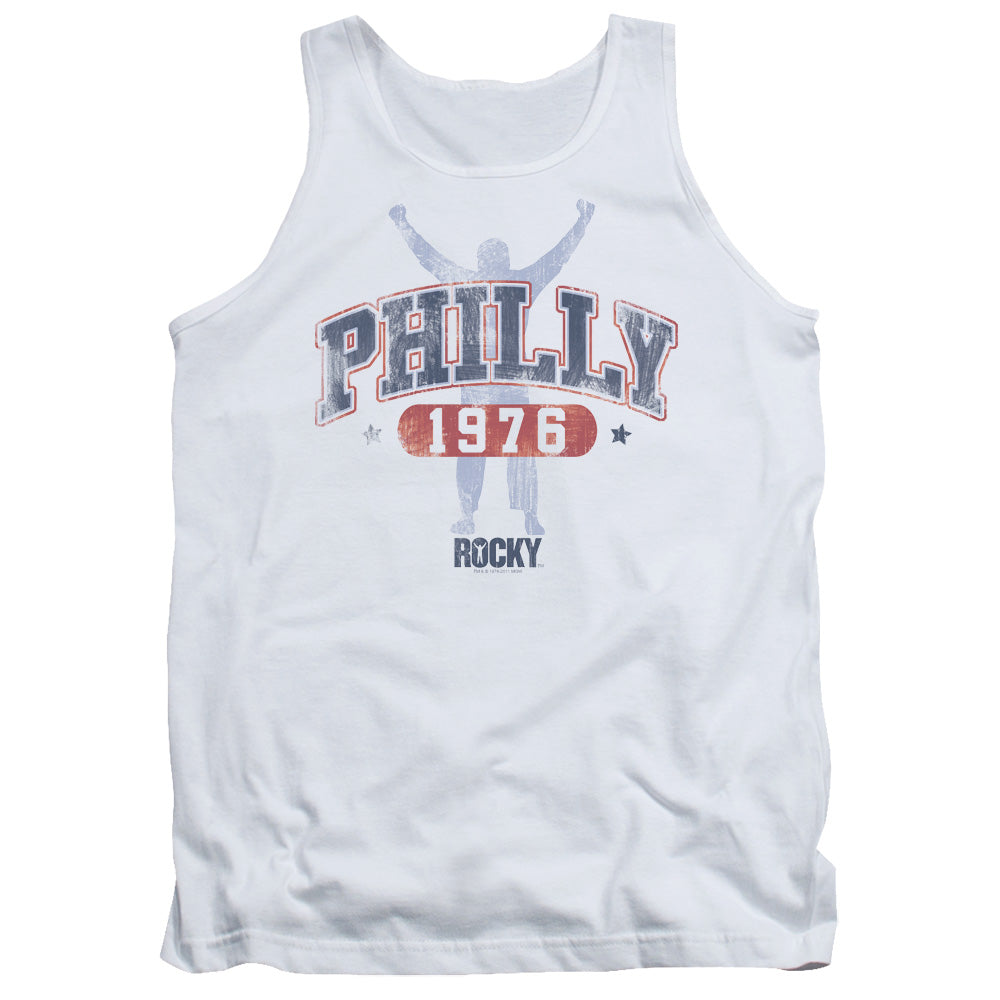 Rocky Philly 1976 Mens Tank Top Shirt White