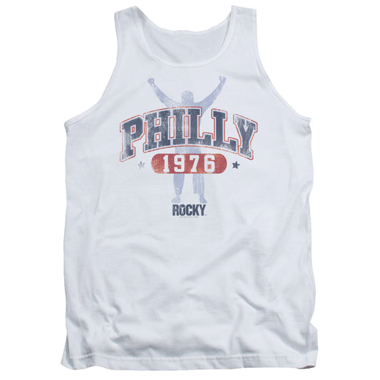 Rocky Philly 1976 Mens Tank Top Shirt White