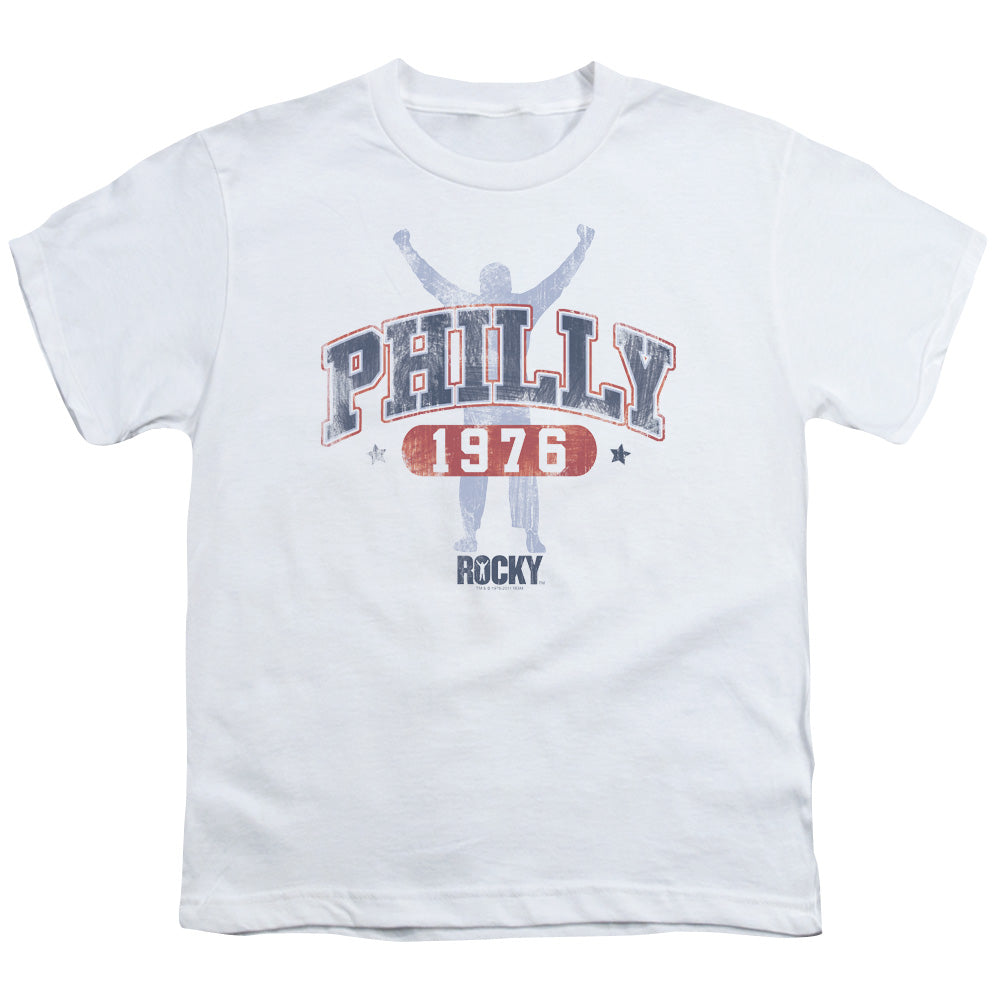 Rocky Philly 1976 Kids Youth T Shirt White