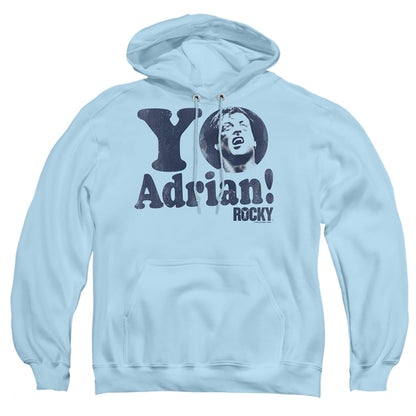 Rocky Yo Adrian Mens Hoodie Light Blue Officially Licensed