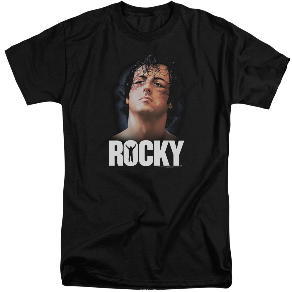 Rocky The Champ Mens Tall T Shirt Black Officially Licensed