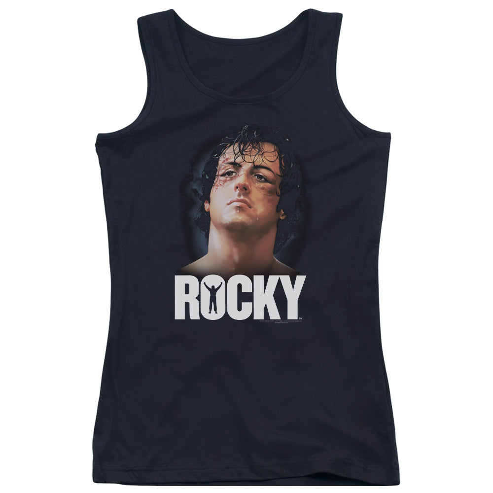 Rocky The Champ Womens Tank Top Shirt Black