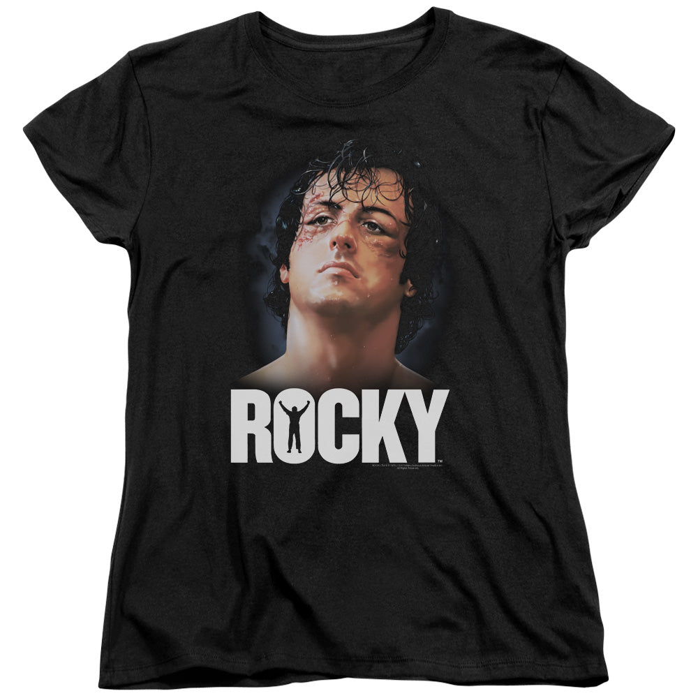 Rocky The Champ Womens T Shirt Black