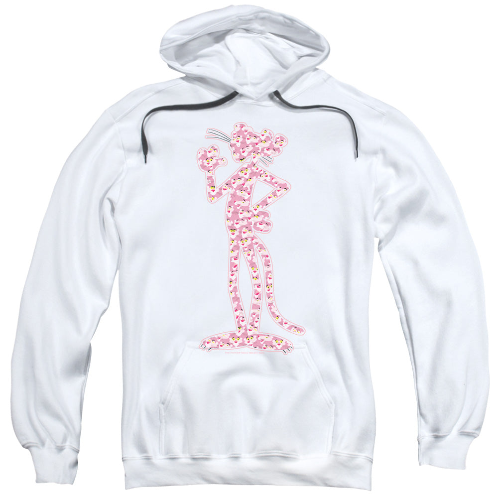 Pink Panther Heads Mens Hoodie White