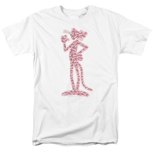 Pink Panther Heads Mens T Shirt White