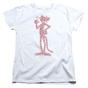 Pink Panther Heads Womens T Shirt White