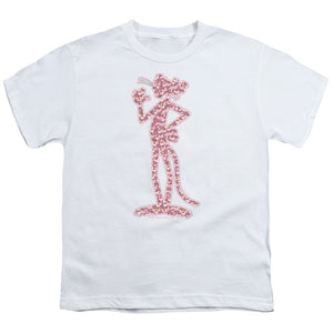 Pink Panther Heads Kids Youth T Shirt White