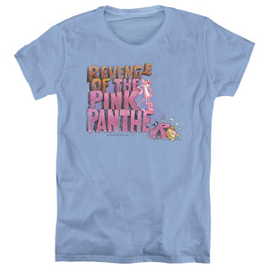 Pink Panther Revenge Womens T Shirt Carolina Blue