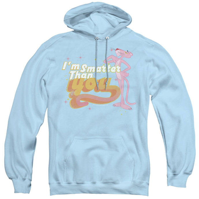 Pink Panther Art Cat Mens Hoodie Light Blue