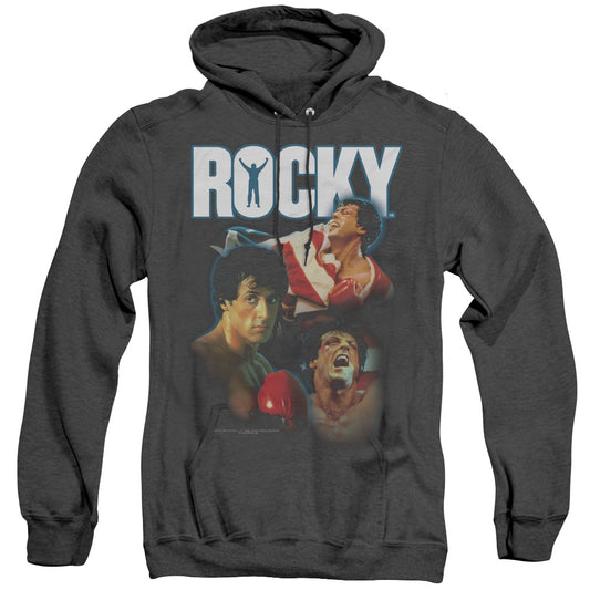 Rocky I Did It Heather Mens Hoodie Black