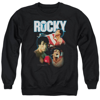 Rocky I Did It Mens Crewneck Sweatshirt Black