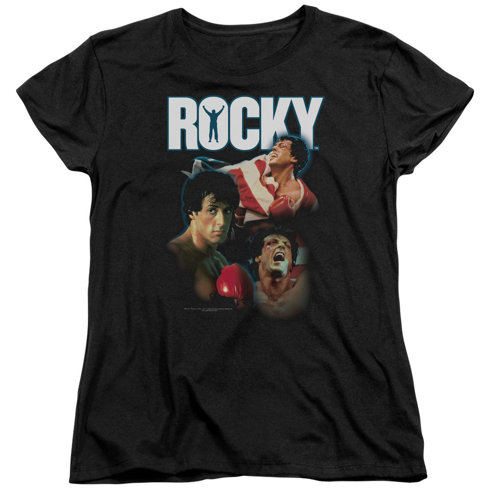 Rocky I Did It Womens T Shirt Black