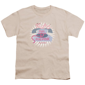Pink Panther Dial P For Pink Kids Youth T Shirt Cream