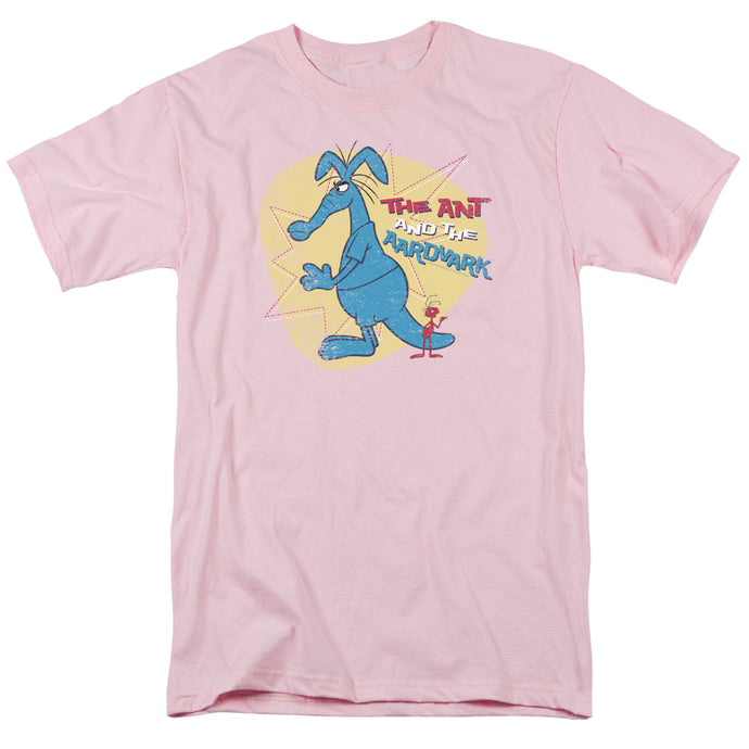 Pink Panther Ant And Aardvark Mens T Shirt Pink