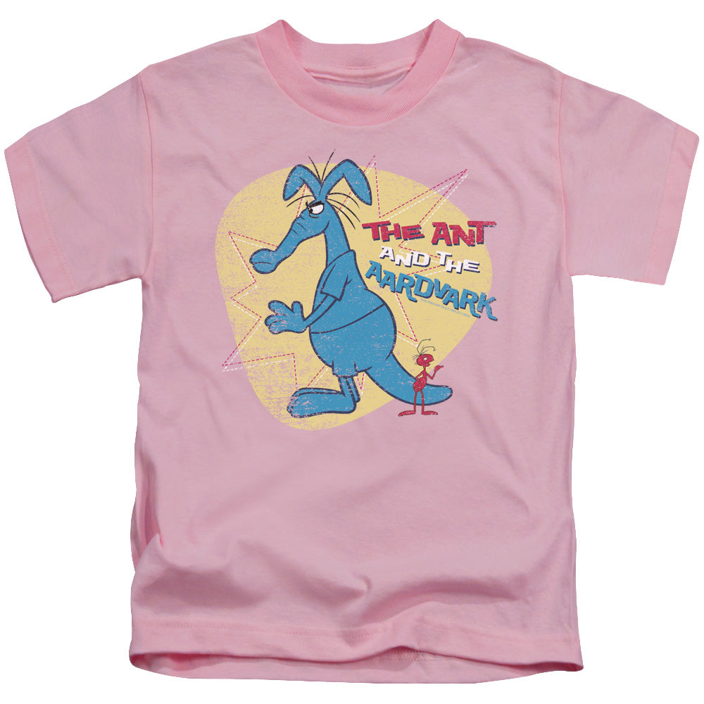 Pink Panther Ant And Aardvark Juvenile Kids Youth T Shirt Pink