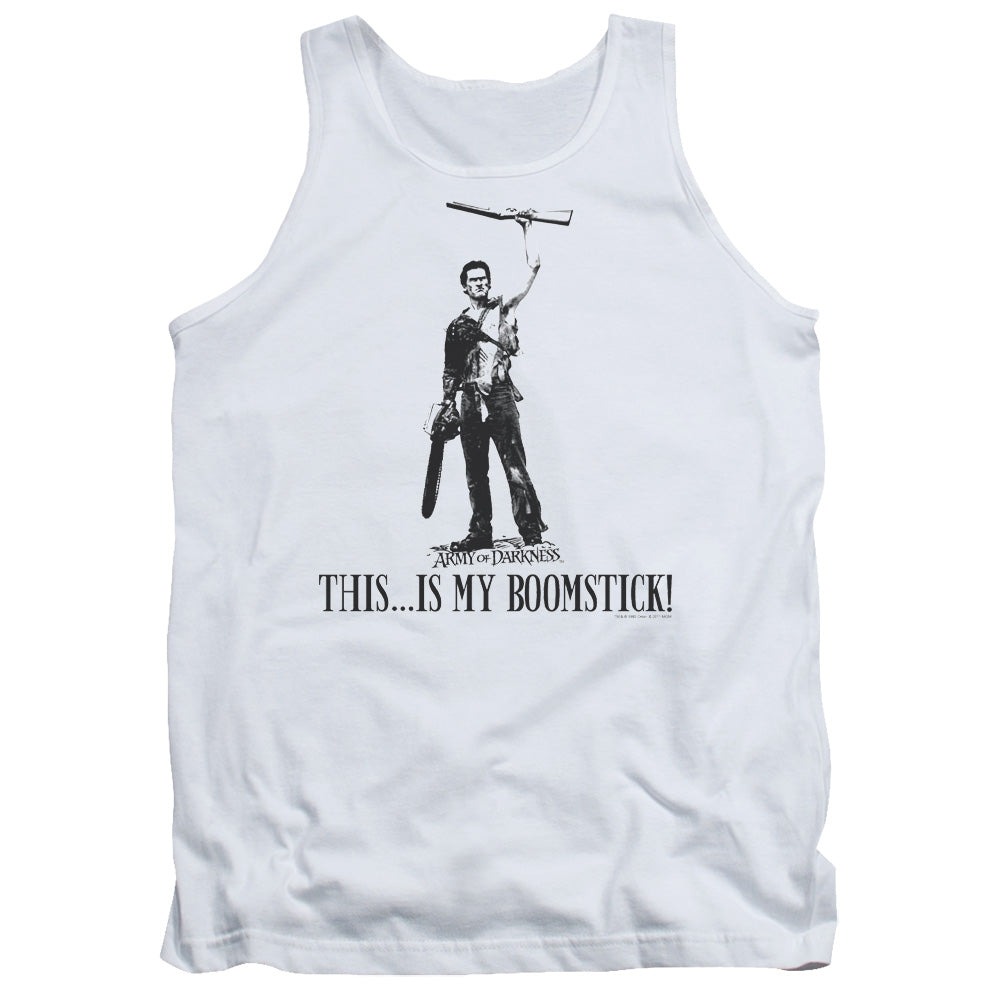 Army Of Darkness Boomstick! Mens Tank Top Shirt White