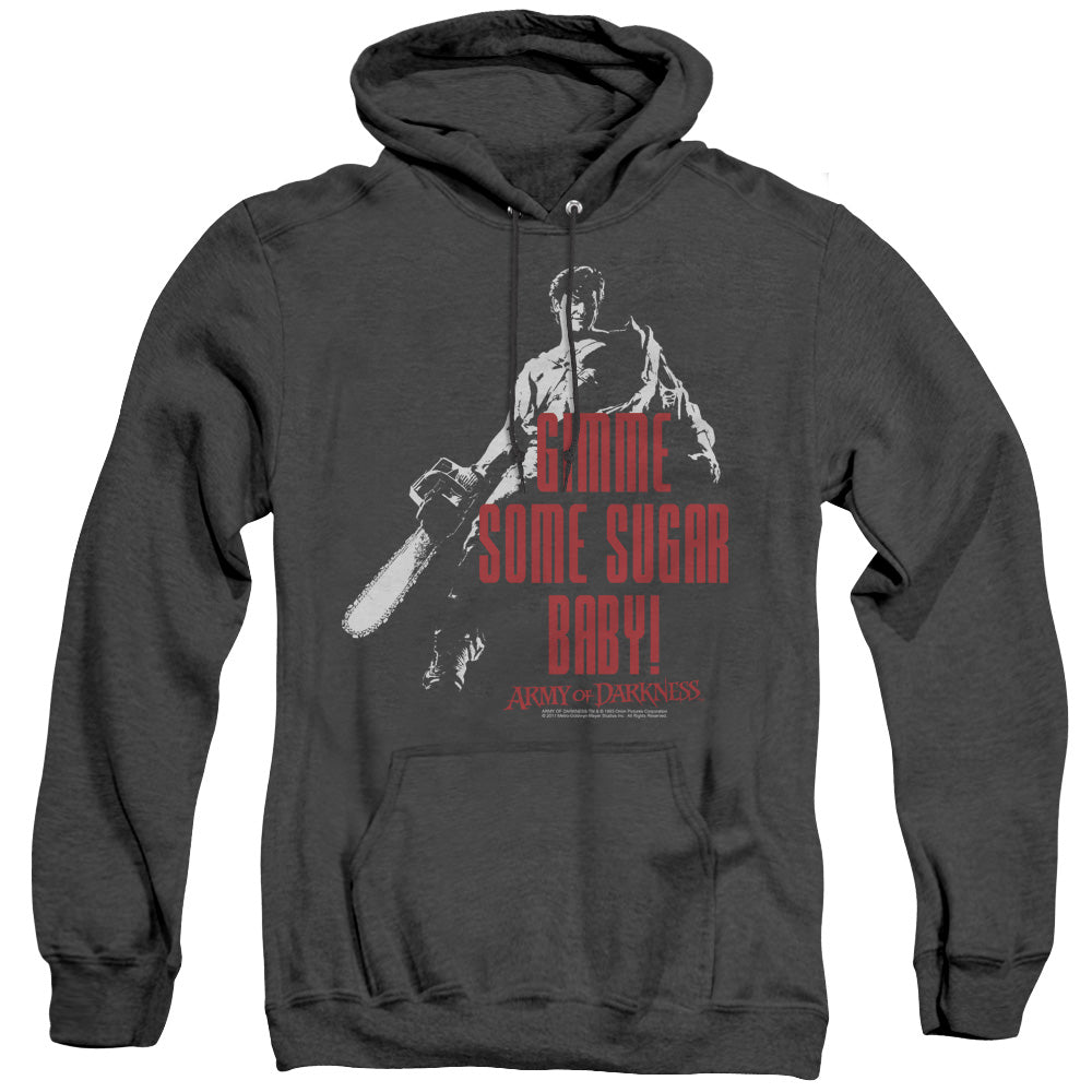 Army Of Darkness Sugar Heather Mens Hoodie Black