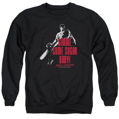 Army Of Darkness Sugar Mens Crewneck Sweatshirt Black