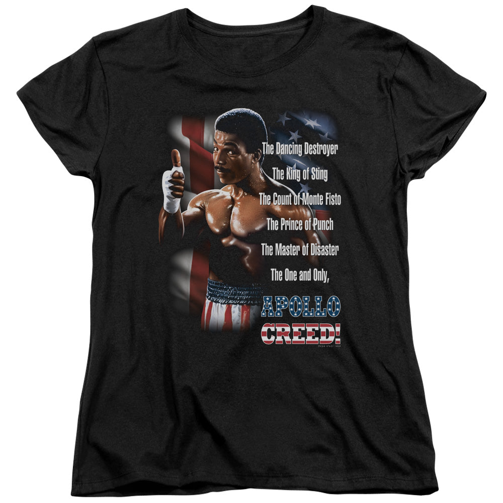 Rocky II The One And Only Womens T Shirt Black