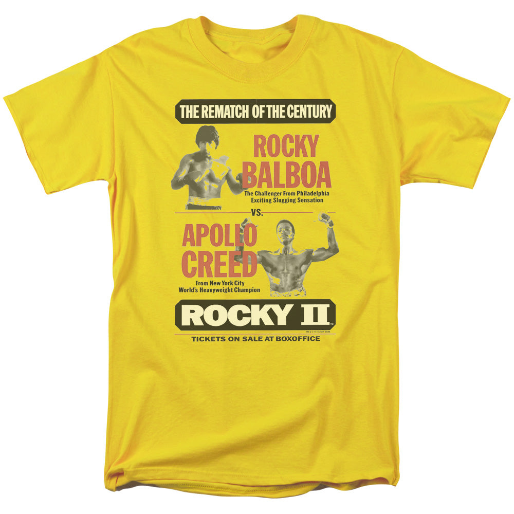 Rocky II Rematch Mens T Shirt Yellow