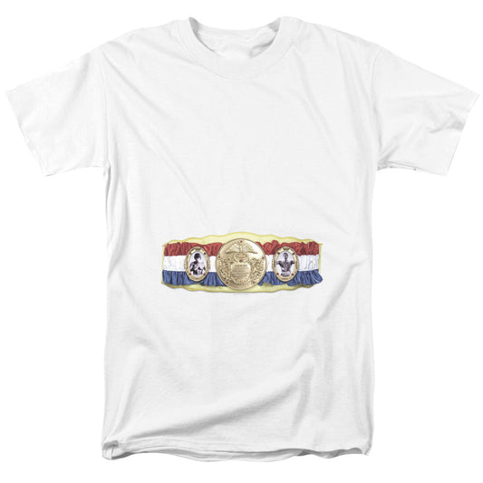 Rocky Championship Belt (Bottom Front) Mens T Shirt White