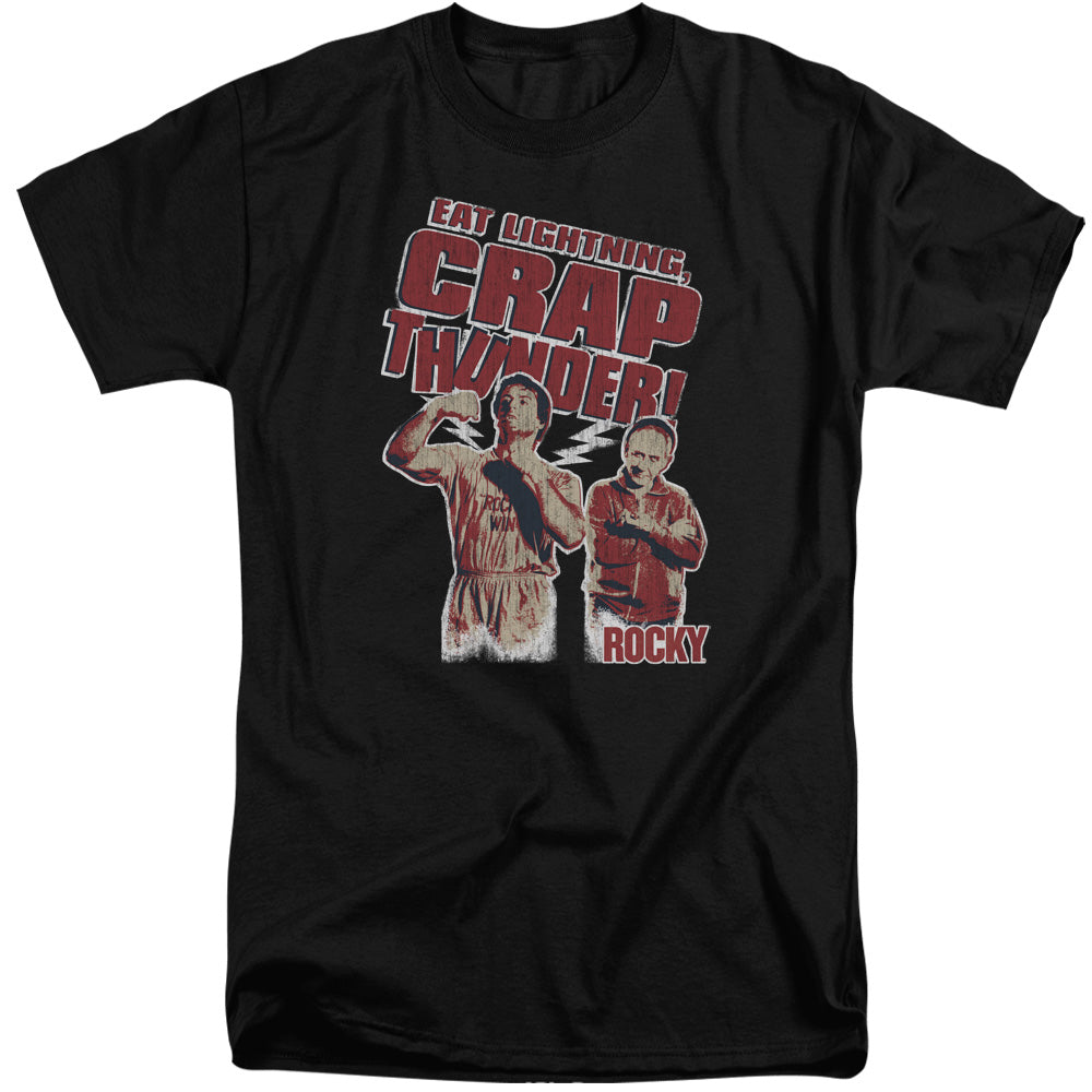 Rocky Eat Lightning Mens Tall T Shirt Black Officially Licensed