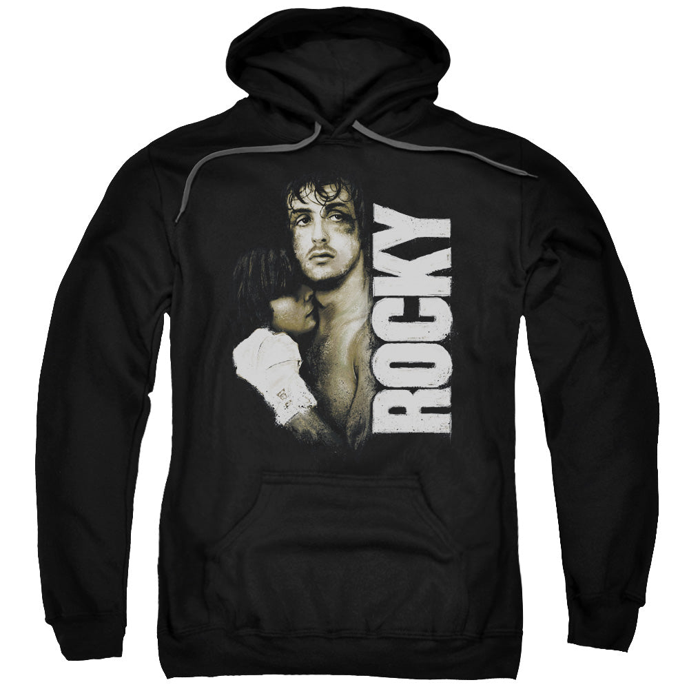 Rocky Painted Rocky Mens Hoodie Black