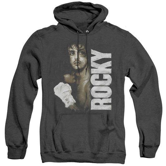 Rocky Painted Rocky Heather Mens Hoodie Black