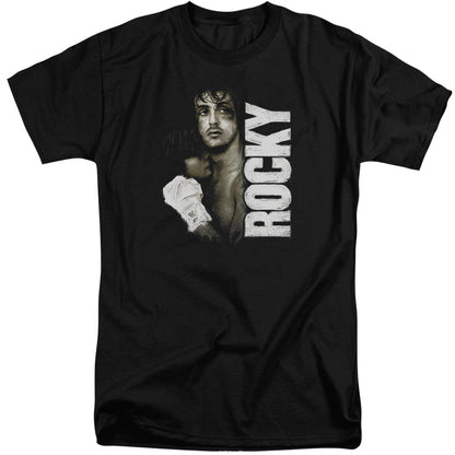 Rocky Painted Rocky Mens Tall T Shirt Black Officially Licensed